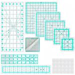 Set of 8 Acrylic Quilting Rulers in Various Sizes