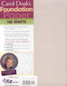 Carol Doak's 8.5x11 Foundation Paper