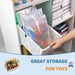 Umriox 16 Pack Colorful Large Zipper Bags