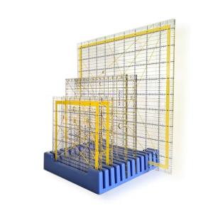 12-Slot Quilting Ruler Storage Rack Organizer