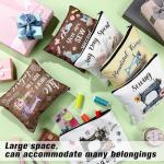6 Pcs Sewing Themed Makeup Bags for Quilters