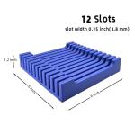 12-Slot Quilting Ruler Storage Rack Organizer