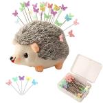 Hedgehog Pin Cushion Kit with 100 Colored Pins