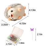 Hedgehog Pin Cushion Kit with 100 Colored Pins