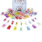 100-Pack Sewing Fabric Clips with Tin Box