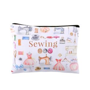 Quilted Makeup and Toiletry Bag for Crafters