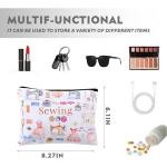 Quilted Makeup and Toiletry Bag for Crafters