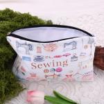 Quilted Makeup and Toiletry Bag for Crafters