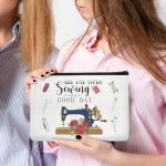 Funny Sewing Makeup Bag for Quilters and Sewists