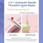 Automatic Needle Threader and Seam Ripper - Purple
