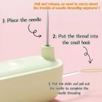 Automatic Needle Threader and Seam Ripper - Purple