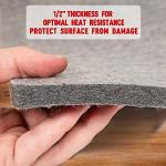 ZOMONETI 18" x 14" Wool Pressing Mat for Quilting