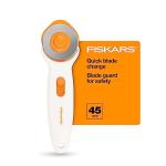 Fiskars 45mm Rotary Cutter for Easy Fabric Cuts