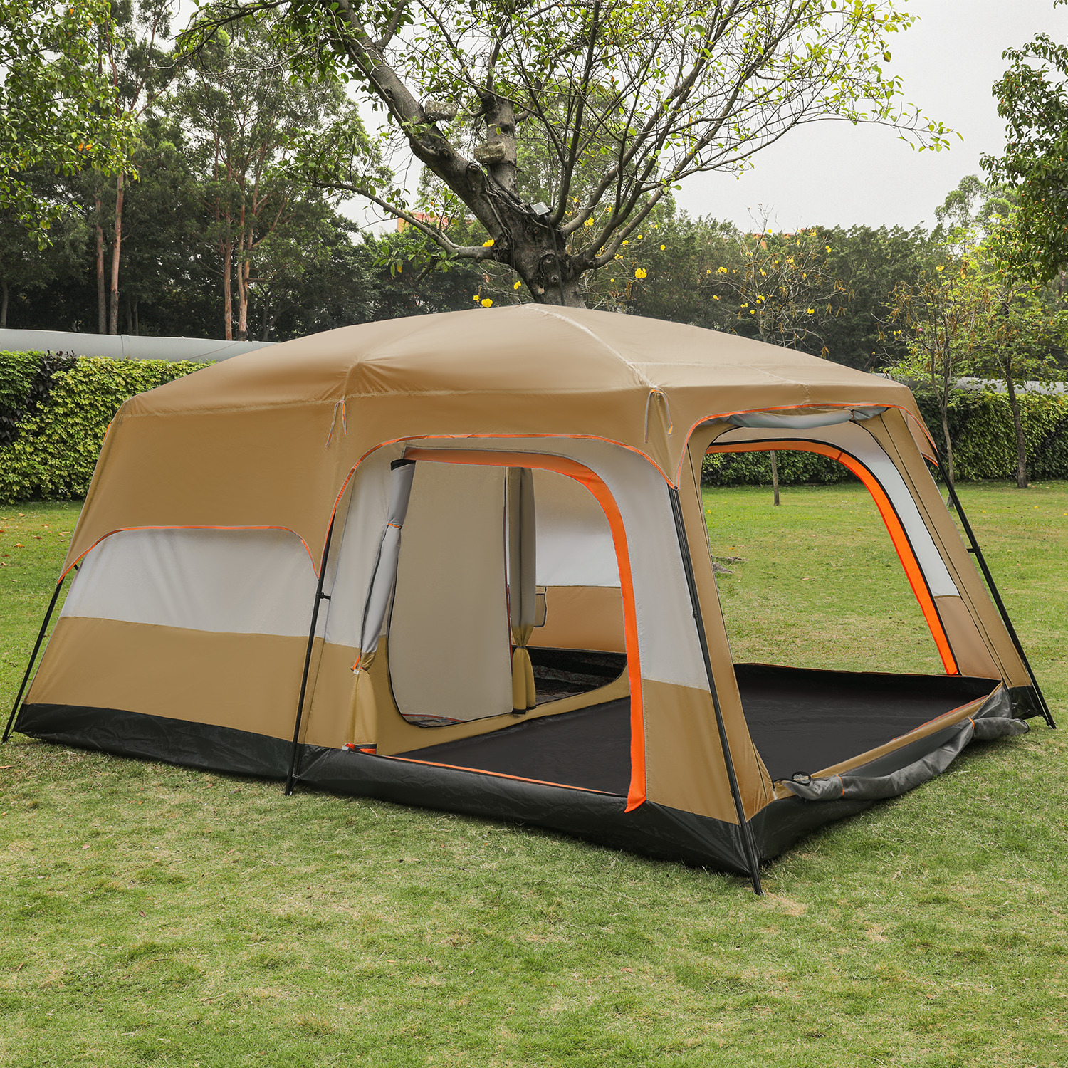 Family Camping Hiking Tent: 5-8 Person Instant Cabin