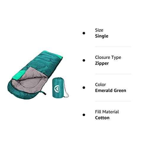 SWTMERRY 3-Season Sleeping Bag for Camping & Hiking