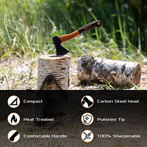 KSEIBI Small Camp Hatchet - Forged Steel Blade