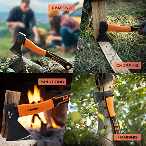 KSEIBI Small Camp Hatchet - Forged Steel Blade