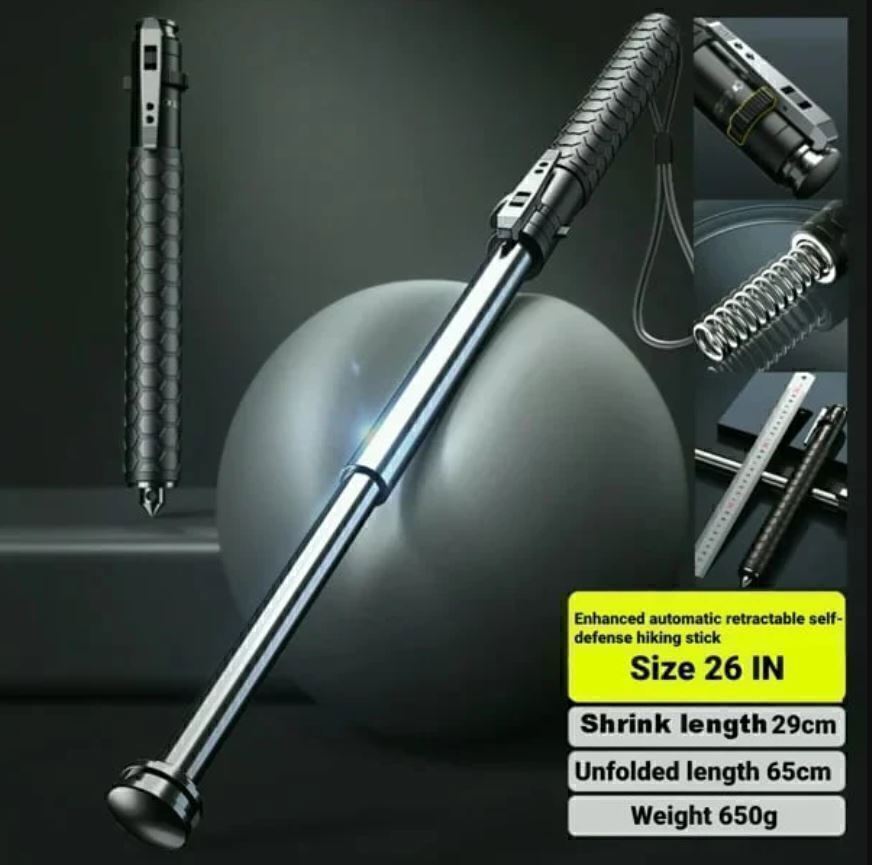 Enhanced Retractable Hiking Stick - 16"/21"/26