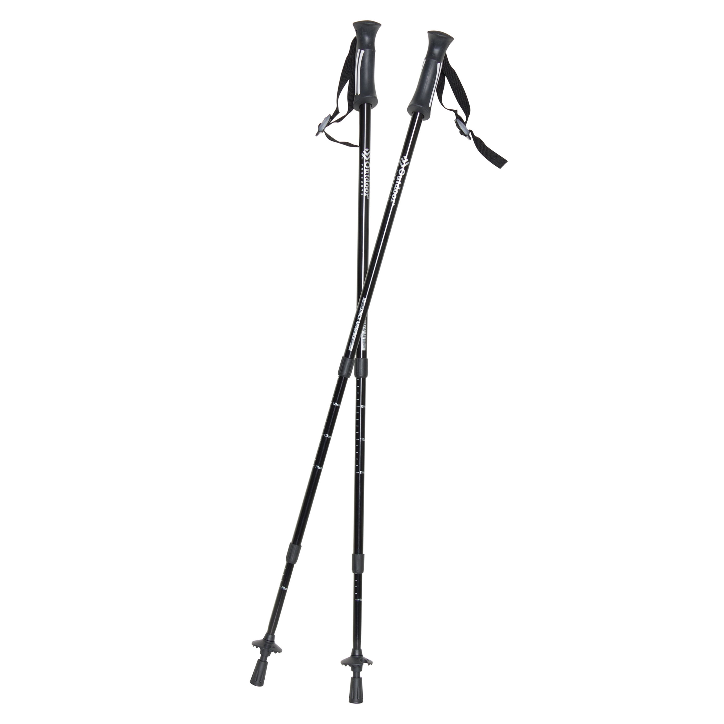 Apex Trekking Walking Hiking Pole Set - Black