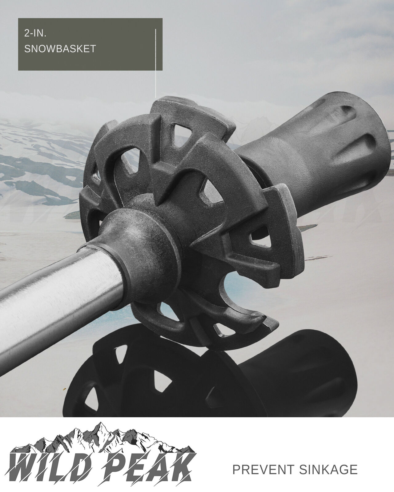 Wild Peak Aluminum Adjustable Hiking Poles (Set of 2)