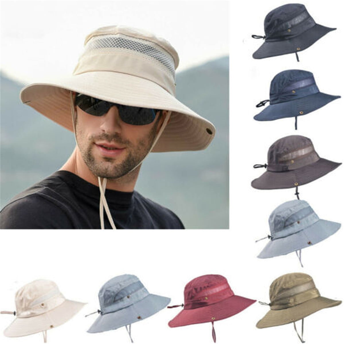 SUNSIOM Sun Hat: Bucket Style for Hiking and Fishing