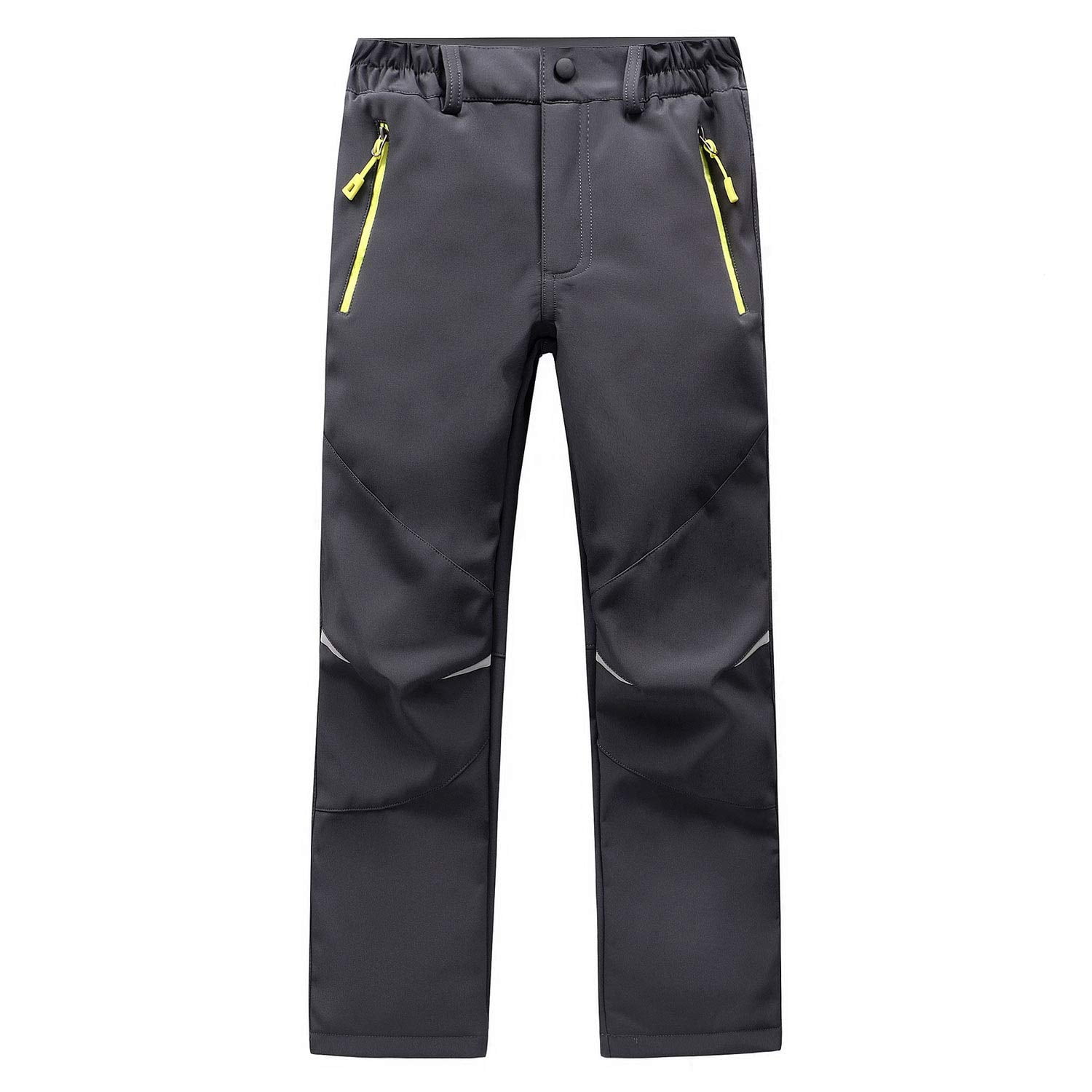 LANBAOSI Kid Hiking Pants Outdoor Waterproof Fleece Lined