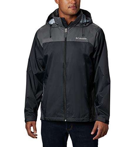 Columbia Glennaker Lake Rain Jacket, Black/Grill, XXL
