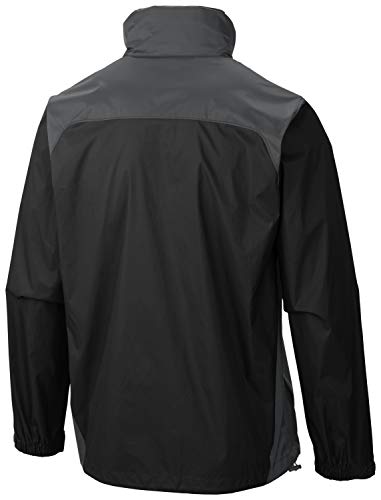 Columbia Glennaker Lake Rain Jacket, Black/Grill, XXL