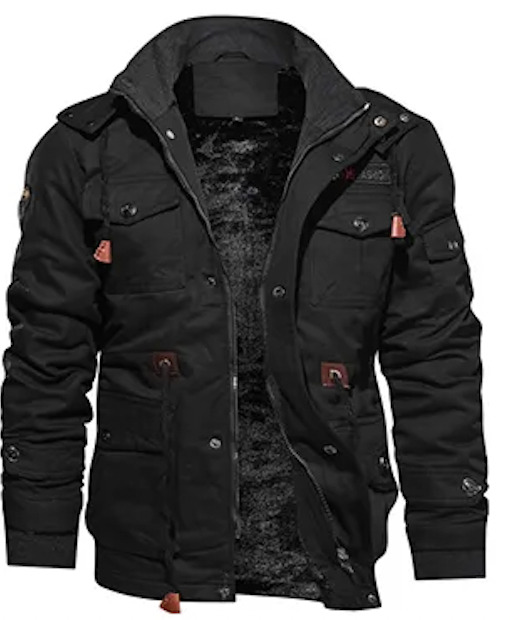 Men's Army Winter Hiking Jacket - Tactical Cargo