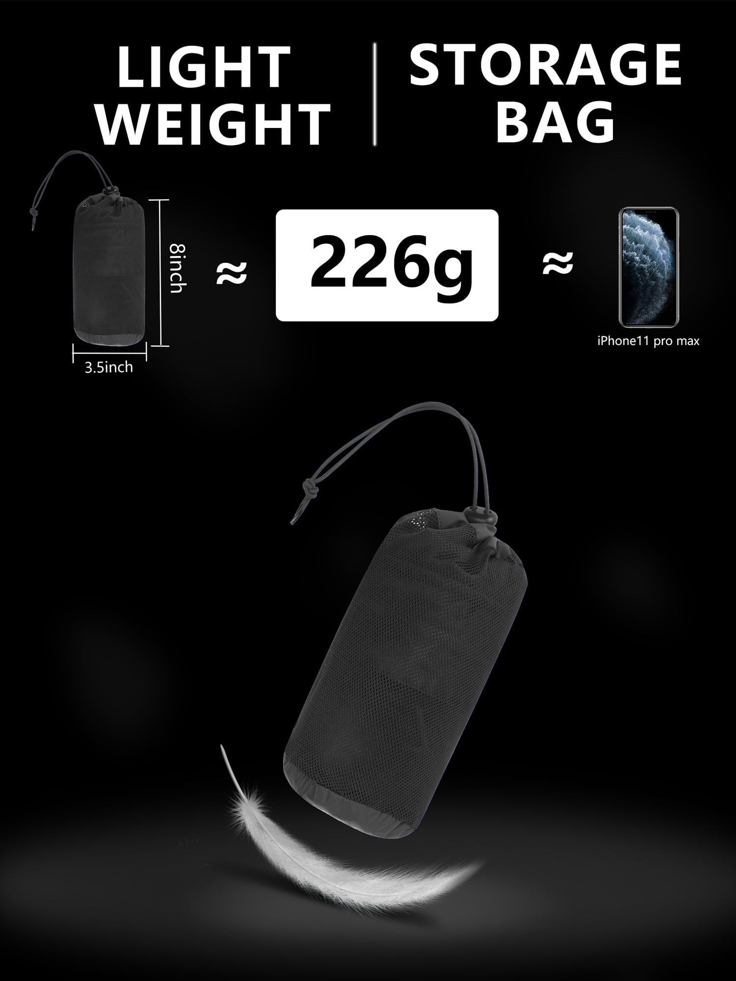 Men's Packable Waterproof Rain Jacket for Hiking