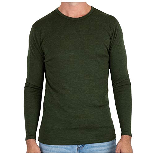 MERIWOOL Mens Base Layer - Midweight Merino Wool Shirt