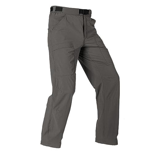 FREE SOLDIER Men's Gray Outdoor Hiking Cargo Pants