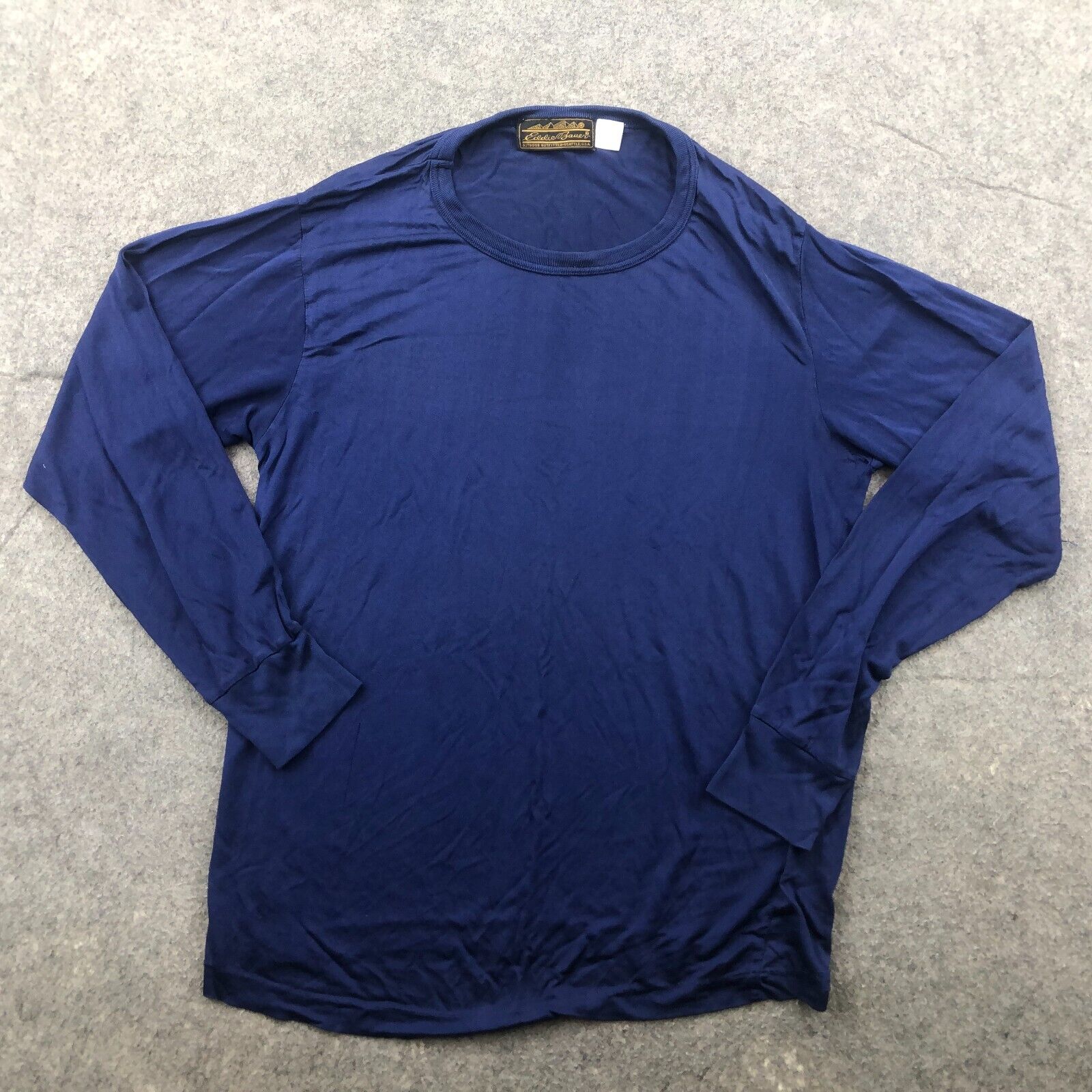 Eddie Bauer Men's Blue Hiking Base Layer Shirt