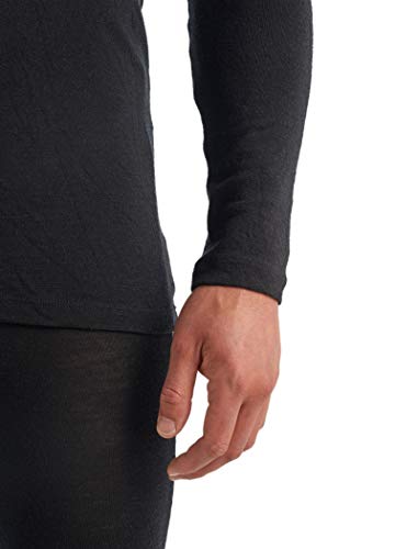 Icebreaker Merino Wool Hiking Shirt - Black, Large
