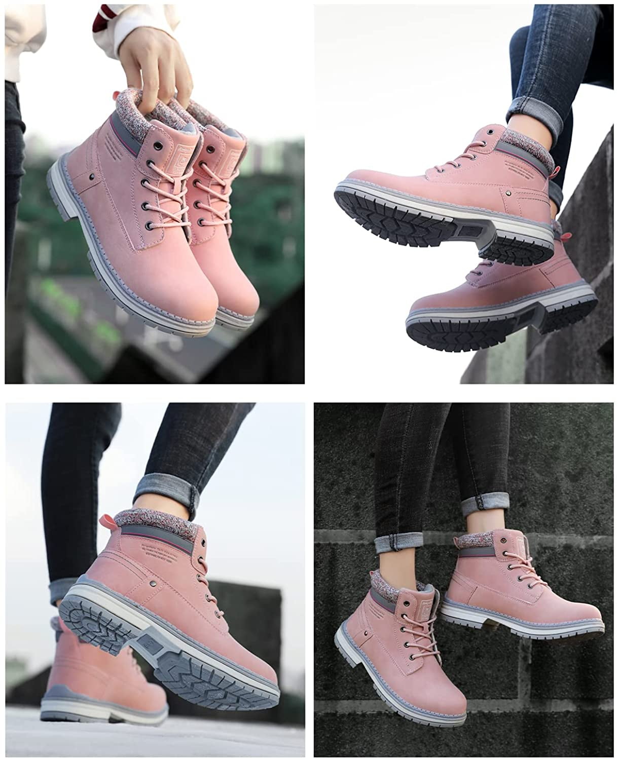 Arrigo Bello Women's Outdoor Hiking Boots - Pink