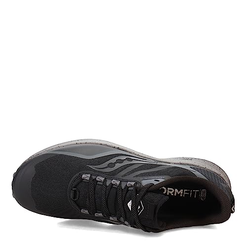 Saucony Peregrine 12 Trail Running Shoe - Black/Charcoal