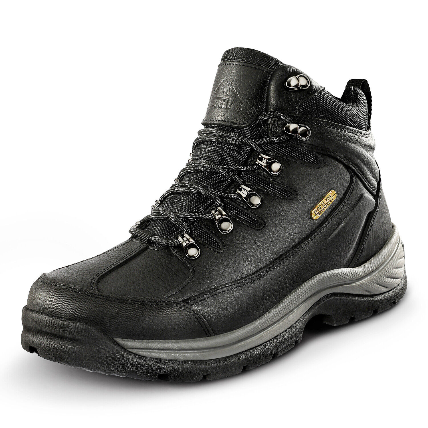 NORTIV 8 Men's Waterproof Leather Hiking Boots