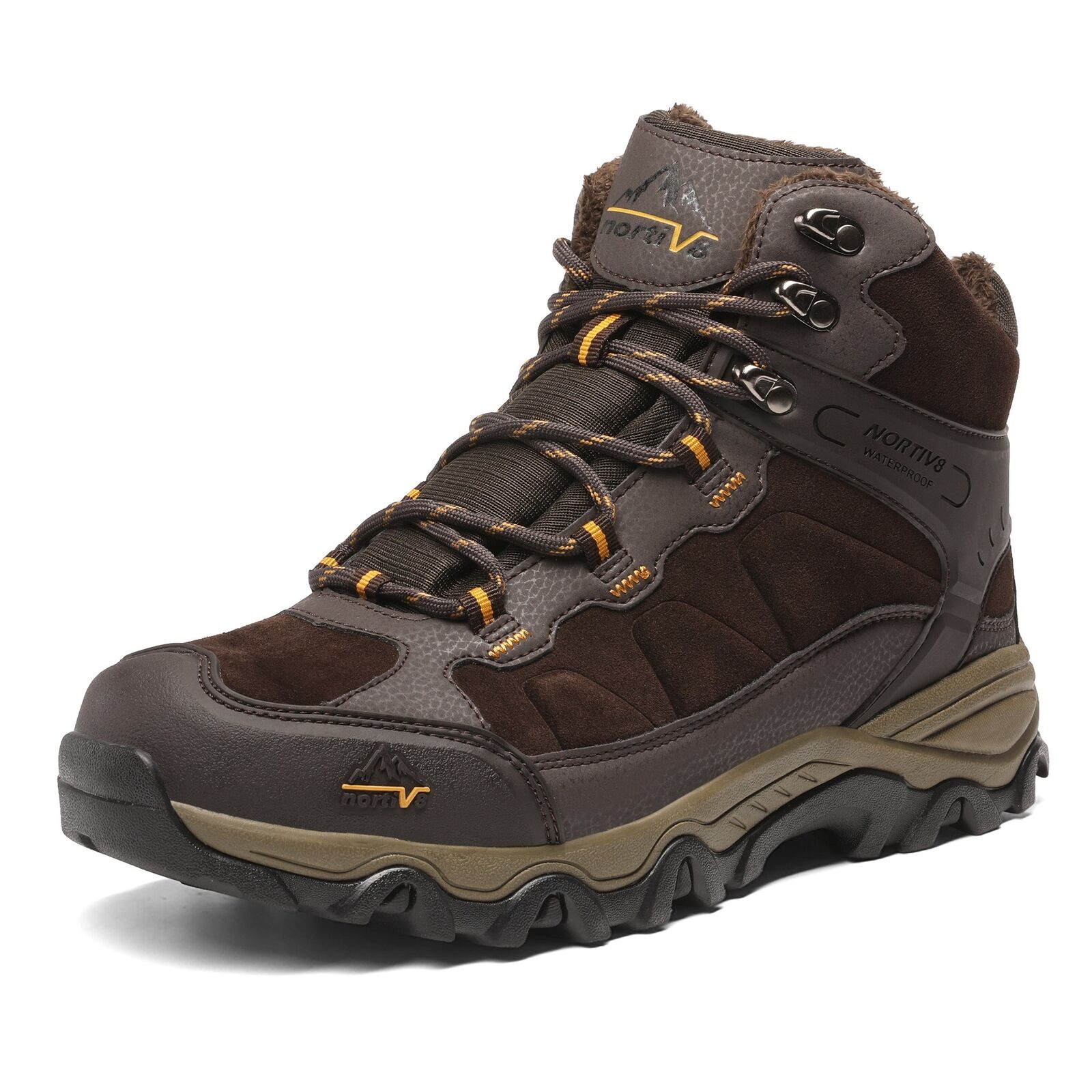 NORTIV 8 Men's Winter Snow Hiking Boots