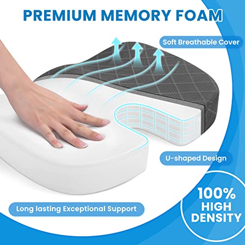 TushGuard Memory Foam Seat Cushion for Pain Relief