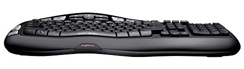 Logitech K350 Ergonomic Wireless Keyboard - Black