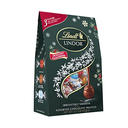 Lindt Holiday Assorted Chocolate Truffles, 15.2 oz
