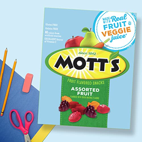 Mott's Assorted Fruit Snacks, 40 Pouches, 0.8 oz