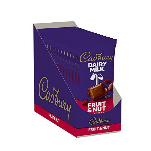 14 Count Cadbury Fruit & Nut Chocolate Candy Bars