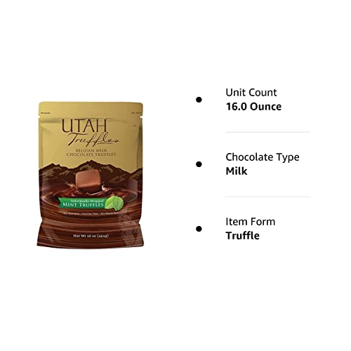 Mint Truffles - 16 oz of Belgian Milk Chocolate