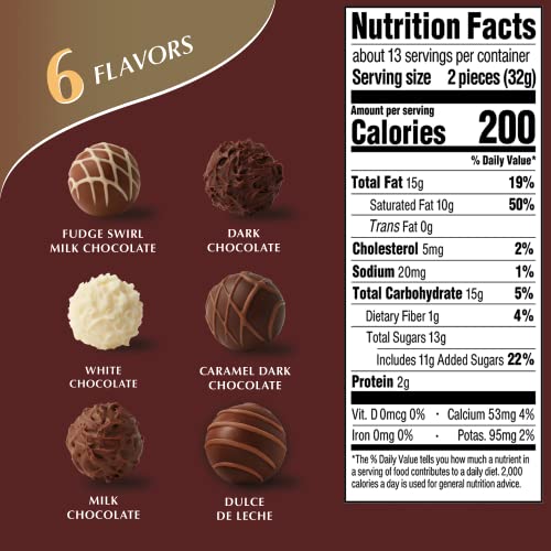 Lindt Assorted Gourmet Truffles Gift Box, 14.7 Ounces