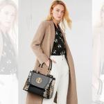 Nicole & Doris Black Patent Leather Hobo Tote