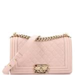 Chanel Boy Flap Bag in Quilted Caviar