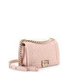 Chanel Boy Flap Bag in Quilted Caviar