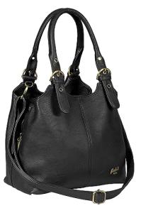 Mabel London Amelia Black Multi-Compartment Handbag