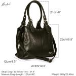 Mabel London Amelia Black Multi-Compartment Handbag